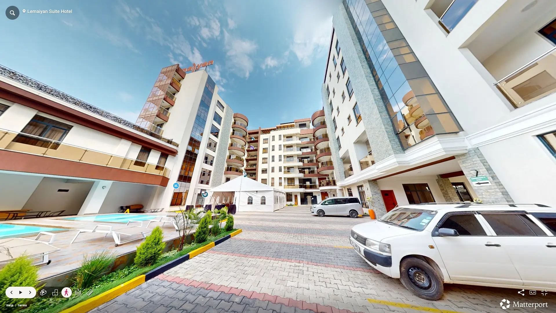 Interior view of Lemaiyan Suites captured for virtual tour